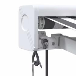 vidaXL Motorised Cassette Awning Retractable Awning Canopy Outdoor Awning - white and anthracite, 300 x 250 cm - Additional view 5