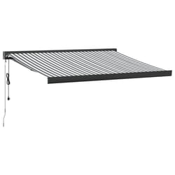 vidaXL Motorised Cassette Awning Retractable Awning Canopy Outdoor Awning - anthracite and black, 300 x 250 cm
