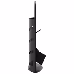 vidaXL Fireplace Tool Set 5 Piece Fireplace Companion Set Fire Poker Set Steel - Additional view 4