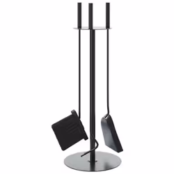 vidaXL Fireplace Tool Set 4 Piece Fireplace Companion Set Fire Poker Set Steel - Additional view 5