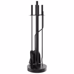 vidaXL Fireplace Tool Set 5 Piece Fireplace Companion Set Fire Poker Set Steel - Additional view 5