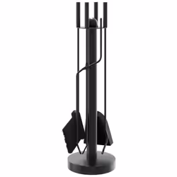 vidaXL Fireplace Tool Set 5 Piece Fireplace Companion Set Fire Poker Set Steel - Additional view 5