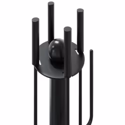 vidaXL Fireplace Tool Set 5 Piece Fireplace Companion Set Fire Poker Set Steel - Additional view 6