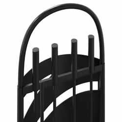 vidaXL Fireplace Tool Set 5 Piece Fireplace Companion Set Fire Poker Set Steel - Additional view 6