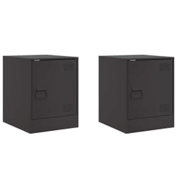 VidaXL 841608 nightstand/bedside table Black