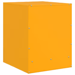 vidaXL Bedside Cabinets Nightstand Bed Side Cabinet 2 pcs Olive Green Steel - mustard yellow, 2 pcs - Additional view 8