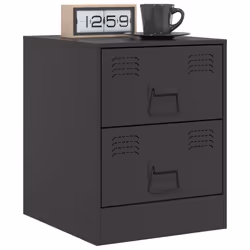 VidaXL 841619 nightstand/bedside table Black - Additional view 4