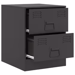VidaXL 841619 nightstand/bedside table Black - Additional view 7