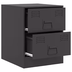 VidaXL 841620 nightstand/bedside table Black - Additional view 7