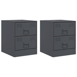 VidaXL 841624 nightstand/bedside table Anthracite