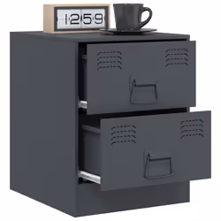 VidaXL 841624 nightstand/bedside table Anthracite - Additional view 4