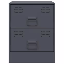 VidaXL 841624 nightstand/bedside table Anthracite - Additional view 5