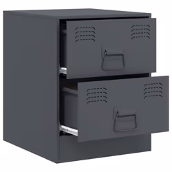 VidaXL 841624 nightstand/bedside table Anthracite - Additional view 7