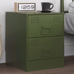VidaXL 841627 nightstand/bedside table Green