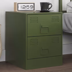 VidaXL 841628 nightstand/bedside table Green
