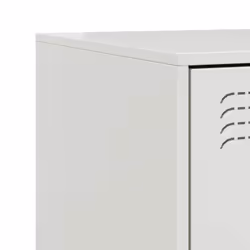 vidaXL Bedside Cabinet Bedroom Nightstand Side Table Bed Cabinet Pink Steel - white, 1 pcs - Additional view 9