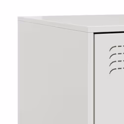 vidaXL Bedside Cabinet Bedroom Nightstand Side Table Bed Cabinet Pink Steel - white, 2 pcs - Additional view 8