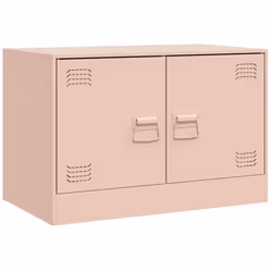 vidaXL TV Cabinet TV Stand Media TV Unit Entertainment Centre Anthracite Steel - pink, 2 pcs - Additional view 4