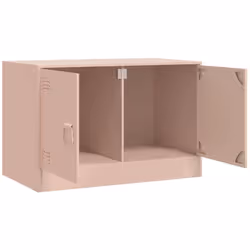 vidaXL TV Cabinet TV Stand Media TV Unit Entertainment Centre Anthracite Steel - pink, 2 pcs - Additional view 6