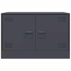 vidaXL TV Cabinet TV Stand Media TV Unit Entertainment Centre Anthracite Steel - anthracite, 2 pcs - Additional view 5