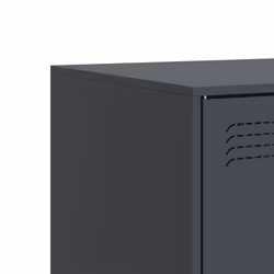 vidaXL TV Cabinet TV Stand Media TV Unit Entertainment Centre Anthracite Steel - anthracite, 2 pcs - Additional view 9