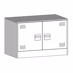 vidaXL TV Cabinet TV Stand Media TV Unit Entertainment Centre Anthracite Steel - mustard yellow, 2 pcs - Additional view 10