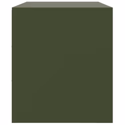 vidaXL TV Cabinet TV Stand Media TV Unit Entertainment Centre Anthracite Steel - olive green, 2 pcs - Additional view 7