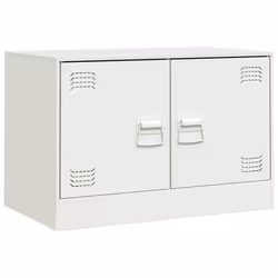 vidaXL TV Cabinet TV Stand Media TV Unit Entertainment Centre Anthracite Steel - white, 1 pcs