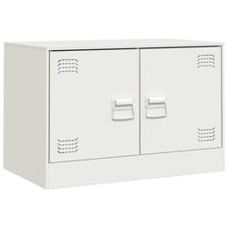 vidaXL TV Cabinet TV Stand Media TV Unit Entertainment Centre Anthracite Steel - white, 1 pcs