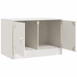 vidaXL TV Cabinet TV Stand Media TV Unit Entertainment Centre Anthracite Steel - white, 1 pcs - Additional view 6