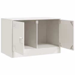 vidaXL TV Cabinet TV Stand Media TV Unit Entertainment Centre Anthracite Steel - white, 2 pcs - Additional view 6