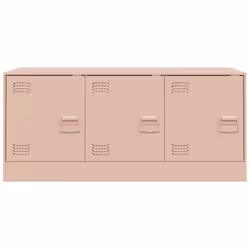vidaXL TV Cabinet TV Stand TV Unit Entertainment Centre Media Unit Black Steel - pink - Additional view 5