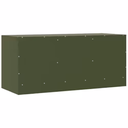 vidaXL TV Cabinet TV Stand TV Unit Entertainment Centre Media Unit Black Steel - olive green - Additional view 8