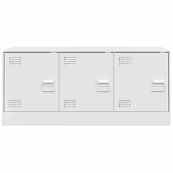 vidaXL TV Cabinet TV Stand TV Unit Entertainment Centre Media Unit Black Steel - white - Additional view 5