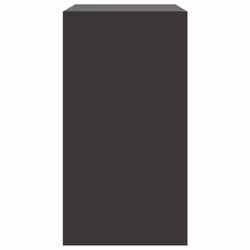 vidaXL Sideboard Home Storage Cupboard Side Cabinet Highboard White Steel - black - Additional view 7