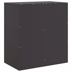 vidaXL Sideboard Home Storage Cupboard Side Cabinet Highboard White Steel - black - Additional view 8