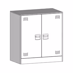 vidaXL Sideboard Home Storage Cupboard Side Cabinet Highboard Anthracite Steel - black - Additional view 10