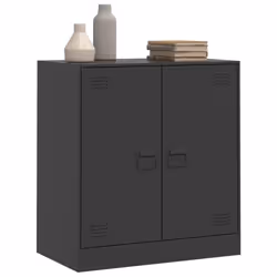 vidaXL Sideboard Home Storage Cupboard Side Cabinet Highboard Anthracite Steel - black - Additional view 4