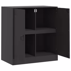 vidaXL Sideboard Home Storage Cupboard Side Cabinet Highboard Anthracite Steel - black - Additional view 6