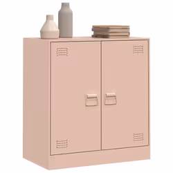 vidaXL Sideboard Home Storage Cupboard Side Cabinet Highboard Anthracite Steel - pink - Additional view 4