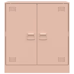 vidaXL Sideboard Home Storage Cupboard Side Cabinet Highboard Anthracite Steel - pink - Additional view 5