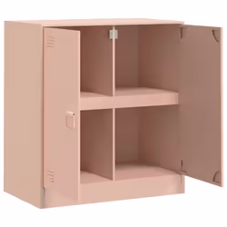 vidaXL Sideboard Home Storage Cupboard Side Cabinet Highboard Anthracite Steel - pink - Additional view 6