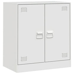 vidaXL Sideboard Home Storage Cupboard Side Cabinet Highboard Anthracite Steel - white