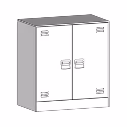 vidaXL Sideboard Home Storage Cupboard Side Cabinet Highboard Anthracite Steel - white - Additional view 10