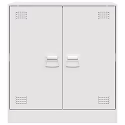 vidaXL Sideboard Home Storage Cupboard Side Cabinet Highboard Anthracite Steel - white - Additional view 5