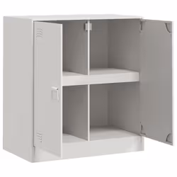 vidaXL Sideboard Home Storage Cupboard Side Cabinet Highboard Anthracite Steel - white - Additional view 6