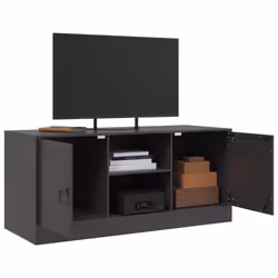 vidaXL TV Cabinet TV Stand TV Unit Entertainment Centre Mustard Yellow Steel - black - Additional view 4