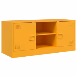 vidaXL TV Cabinet TV Stand TV Unit Entertainment Centre Mustard Yellow Steel - mustard yellow - Additional view 6