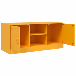 vidaXL TV Cabinet TV Stand TV Unit Entertainment Centre Mustard Yellow Steel - mustard yellow - Additional view 7