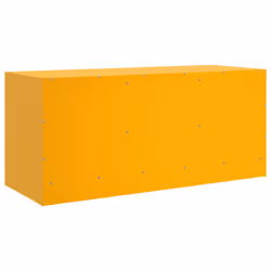 vidaXL TV Cabinet TV Stand TV Unit Entertainment Centre Mustard Yellow Steel - mustard yellow - Additional view 9